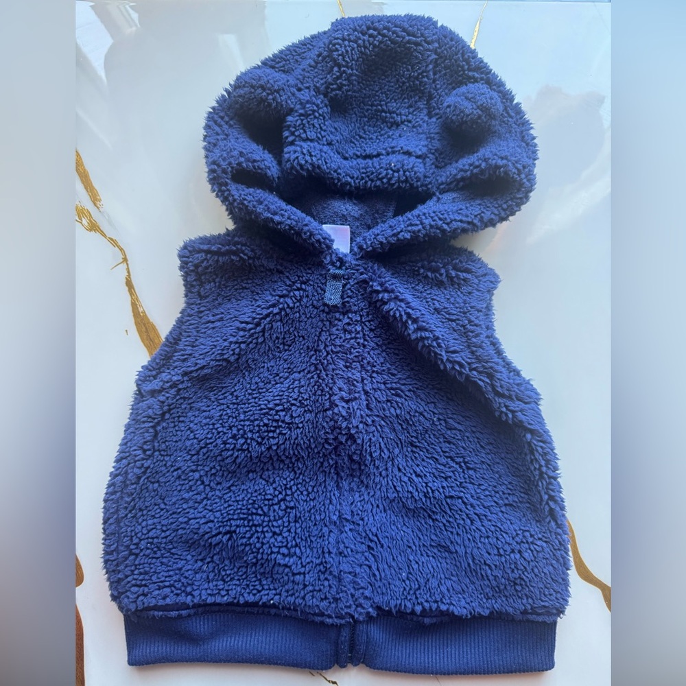 Carter's Cozy Navy Fleece Kids Vest